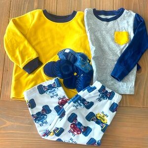 Boys Carter’s 2T Monster Truck 3-Piece Pajama Set